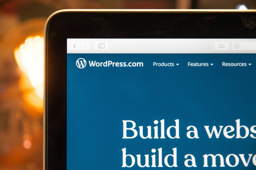 generic image of WordPress site for web agency working with wordpress seo and copywriting